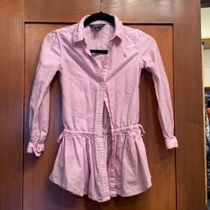 Girls Ralph Lauren Polo Button Down Tunic